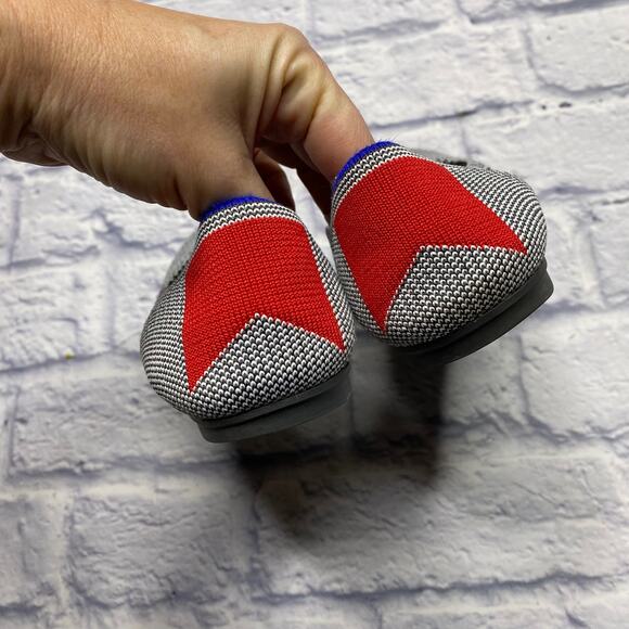 Rothys The Flat in Cherry Ribbon Stripe (retired) - Picture 4 of 7